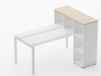 Стеллаж к столу Deka 9.08.12 Туя/Белый