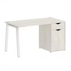 Стол письменный HOME OFFICE VR.SP-3-138.1.A Дуб Наварра/Белый металл