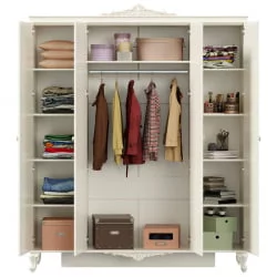 Комплект мебели для спальни Луиза №1 Алебастр Шампань