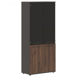 Шкаф комбинированный EDIS EHCS 85.2 Дуб Денвер темный Мокко Мокко