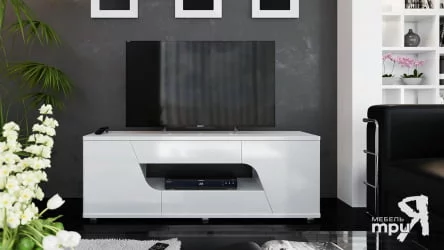 Современная тумба тип 5 Diamond Белый глянец