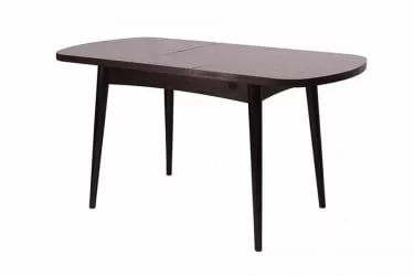 Стол раскладной Ялта с цилиндрическими опорами Венге Анкор темный