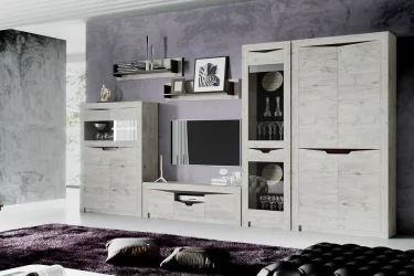 Шкаф для посуды в гостиную Соренто 11 Дуб бонифаций