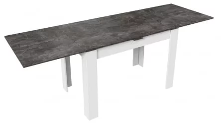 Стол обеденный Промо тип 4 Белый/Ателье темный