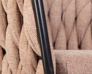 Стул барный DOBRIN LEON (коричневая ткань (LAR 275-3)) 2 шт