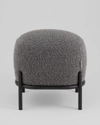 Пуф Стоун П ткань букле темно-серый