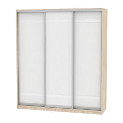 Шкаф-купе B-220х200х60-2(ДСС-Белый-D9D9D9)