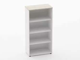 Шкаф 3 широкий открытый Дека 10.16.101 Дуб Сантана светлый/Белый / Deka