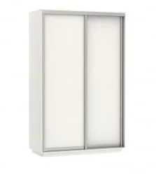 Шкаф-купе двухдверный Экспресс Дуо Элемент 1200х2400h Белый снег