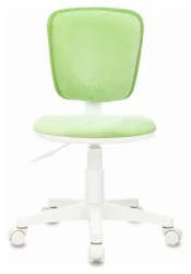 Кресло детское Бюрократ CH-W204NX (пластик белый) Зеленый Velvet 81
