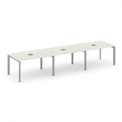Стол переговорный Стайл Проджект СН-59П.СПРГ-024 Дуб Наварра/Металл Серый 4740*980*750 / SN-59P.SPRG-024