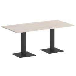 Стол прямоугольный ХОМЕ ОФФИCЕ ВР.СП-5-180.2 Денвер Светлый/Антрацит металл / HOME OFFICE VR.SP-5-180.2