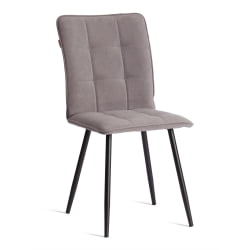 Металлический стул Bari LT, велюр, серый/черный, 29, 41х55х89 см