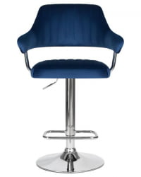Стул барный ДОБРИН CХАРЛЙ (синий велюр (МДЖ9-117)) 2 шт / DOBRIN CHARLY (MJ9-117))