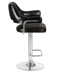 Стул барный DOBRIN CHARLY (черный крокодил) 2 шт