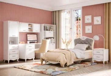 Комплект мебели для детской Элис №2 Белый