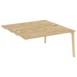 Стол-приставка двойной к опорным элементам ONIX WOOD OW.D.SPR-4.8 Тиквуд Светлый/Светлый