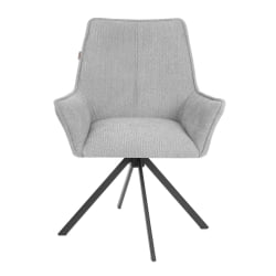 Кресло Murano/Мурано опора 360, велюр/букле (HYP), светло-серый