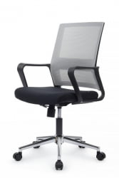 Кресло Минт РCХ М1029МБЕ Серый/Черный / Mint RCH M1029MBE