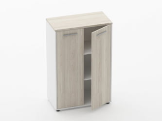 Шкаф 2 широкий закрытый Deka 10.12.131 Дуб Сантана светлый/Белый