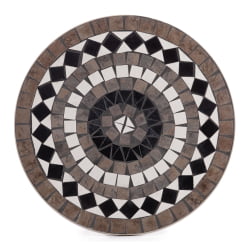 Круглый стол Secret de Maison ROMEO (mod. PL08-7451RV) металл, 60*72см, белый/плитка калейдоскоп