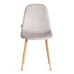 Кухонный стул БРЕЕЗЕ (мод. ДЖСC-58) Велюр/металл , 44 х 53 х 86 см, Лигхт грей (светло-серый) ХЛР14 / натуральный / BREEZE (mod. JSC-58) Light grey HLR14