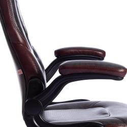 Кресло BAZUKA кож/зам, серый/коричневый, 2TONE/2TONE перф/2TONE