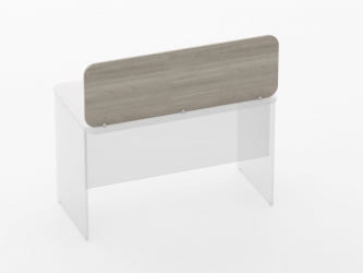 Экран разделительный прямой Glassy 5.14.12 Дуб сантана светлый