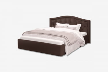 Кровать Стелла, 1400*2000 мм, искусственная кожа Лесмо brow, коричневый
