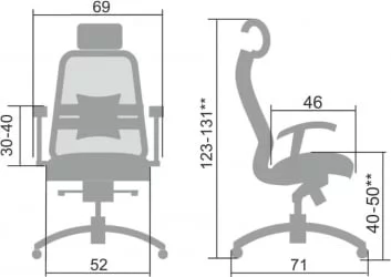 Кресло руководителя Samurai SL-3.04 Черный плюс