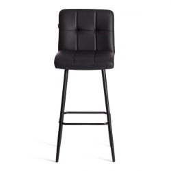 Барный стул Medeo/Медео экокожа , черный, 45х56х113 см