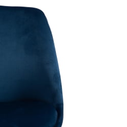 Стул TULIP SOFT (mod. 74) / 1 шт. в упаковке вельвет/дерево , 54 х 47 х 83 см , синий (HLR 63)/натуральный