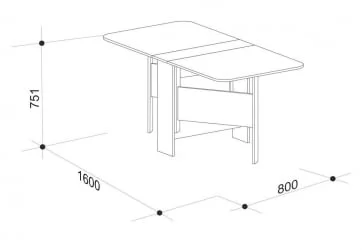 Стол-книжка Мечта 2 Венге / Дуб млечный