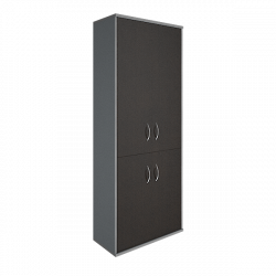 Шкаф высокий широкий Riva А.СТ-1.3 Венге/Металлик