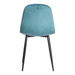Стул BREEZE (mod. 4724) вельвет/металл, 44 х 53 х 87 см, Light pale green (темно-бирюзовый ) HLR60 / черный