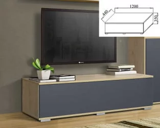 Тумба Куб К03 Белый софт Дуб ирландский