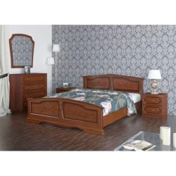 Односпальная кровать Елена 200х80 Орех