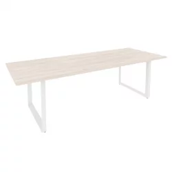 Стол переговорный на О-образном м/к ONIX O.MO-PRG-25 Денвер Светлый/Белый
