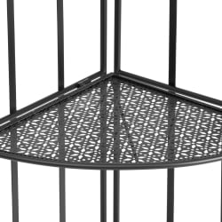 Этажерка угловая Secret De Maison Nicole (PL08-10338) стальной сплав, черный, 48х33х159 см