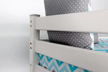 Детская кровать 190 80 Адель Белый полупрозрачный