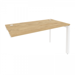Стол-приставка на П-образном м/к к опорным элементам ONIX O.MP-SPR-3.7 Тиквуд Светлый/Белый
