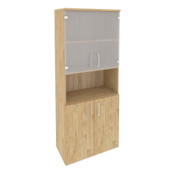 Шкаф высокий широкий ОНИКС О.СТ-1.4 Тиквуд Светлый / ONIX O.ST-1.4