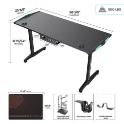 Компьютерный стол EUREKA GIP 55 Black