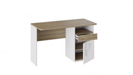 Стол с ящиками Оксфорд ТД-139.15.02 Ривьера Белый с рисунком