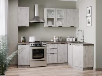 Шкаф кухонный 300 высокий Джамис ЛД 296.410.000.024 Белый Белый камень