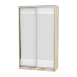 Шкаф-купе B-220х135х60-1(ДСС-Белый-D10D10)