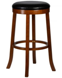 Круглый барный табурет DOBRIN BOB BAR (шоколад, черный) 2 шт