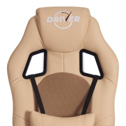 Кресло ДРИВЕР (22) кож/зам/ткань, бежевый/бронза, 36-34/ТВ-21 / DRIVER 36-34/TW-21