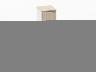 Шкаф 3 узкий закрытый, 1 дверь Deka 10.16.14Л Туя/Белый