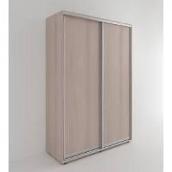 Шкаф-купе 2-х дверный Акцент-Сим Д 1400х600 Ясень шимо светлый